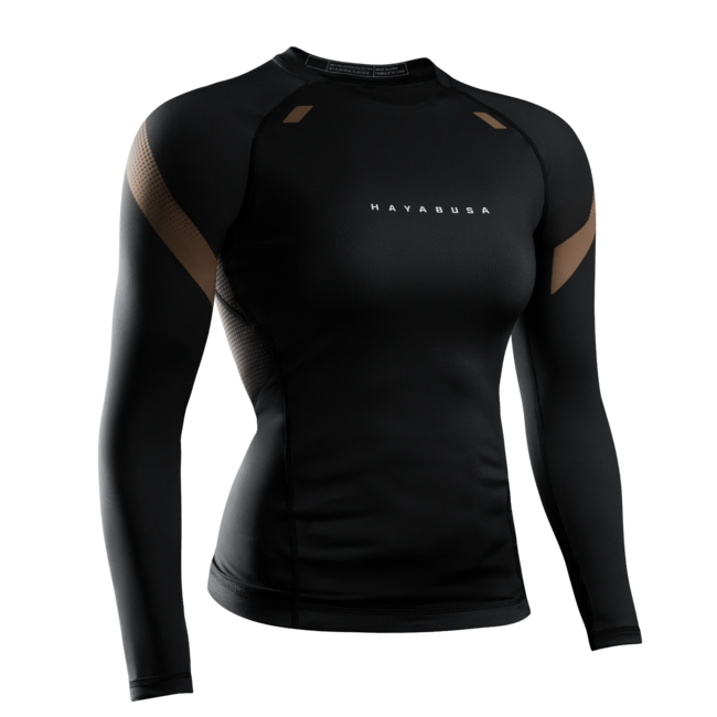 Hayabusa Pro Ranked damesrashguard lange mouwen – Bruin