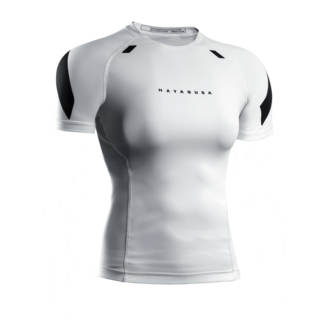 Hayabusa Pro Ranked damesrashguard korte mouwen – Wit