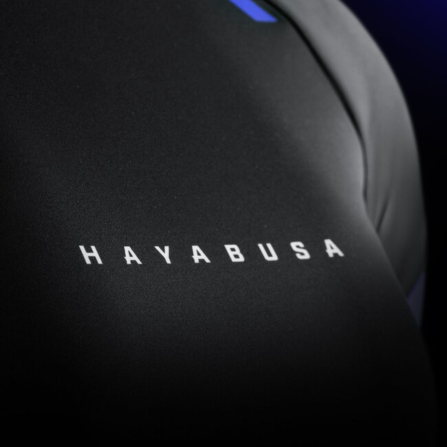 Hayabusa Pro Ranked damesrashguard korte mouwen – Blauw