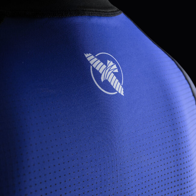 Hayabusa Pro Ranked damesrashguard korte mouwen – Blauw