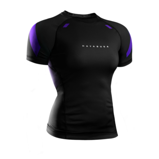 Hayabusa Pro Ranked damesrashguard korte mouwen – Paars