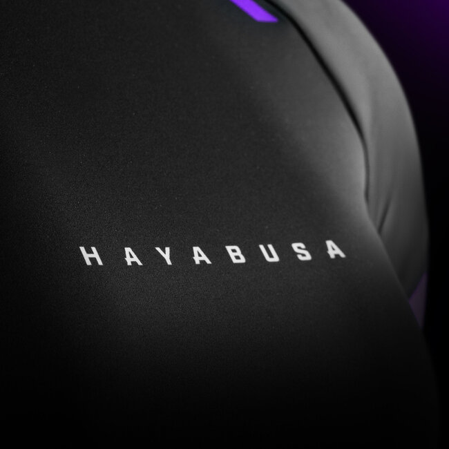 Hayabusa Pro Ranked damesrashguard korte mouwen – Paars