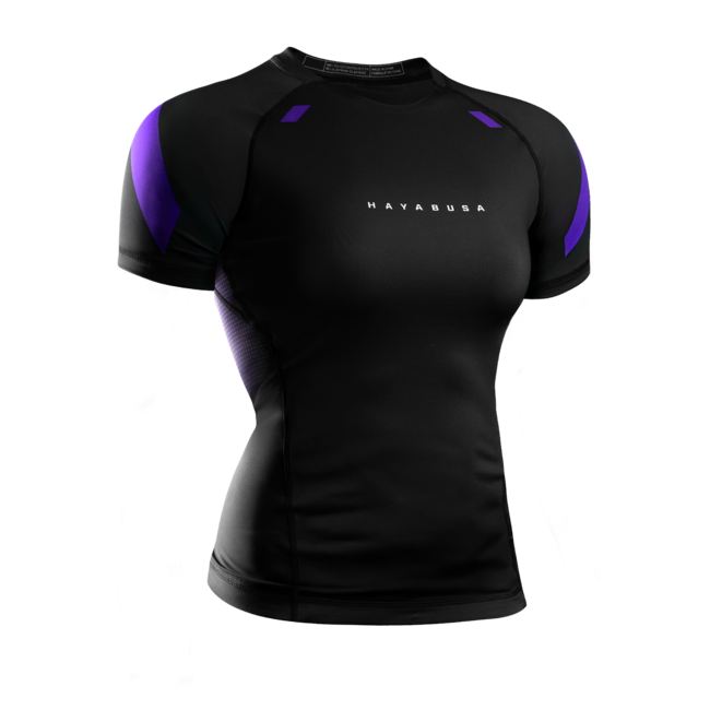 Hayabusa Pro Ranked damesrashguard korte mouwen – Paars