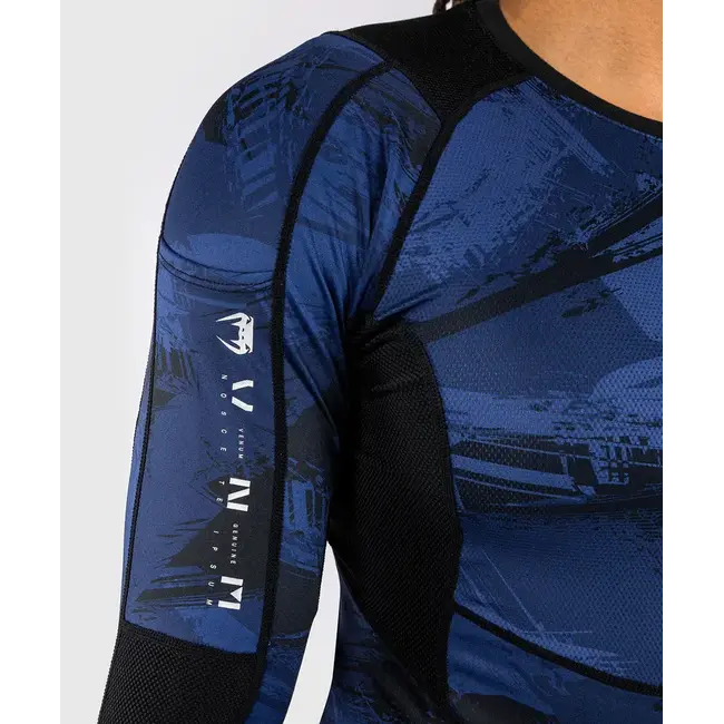 Venum Electron 3.0 Rashguard lange mouw - Marine