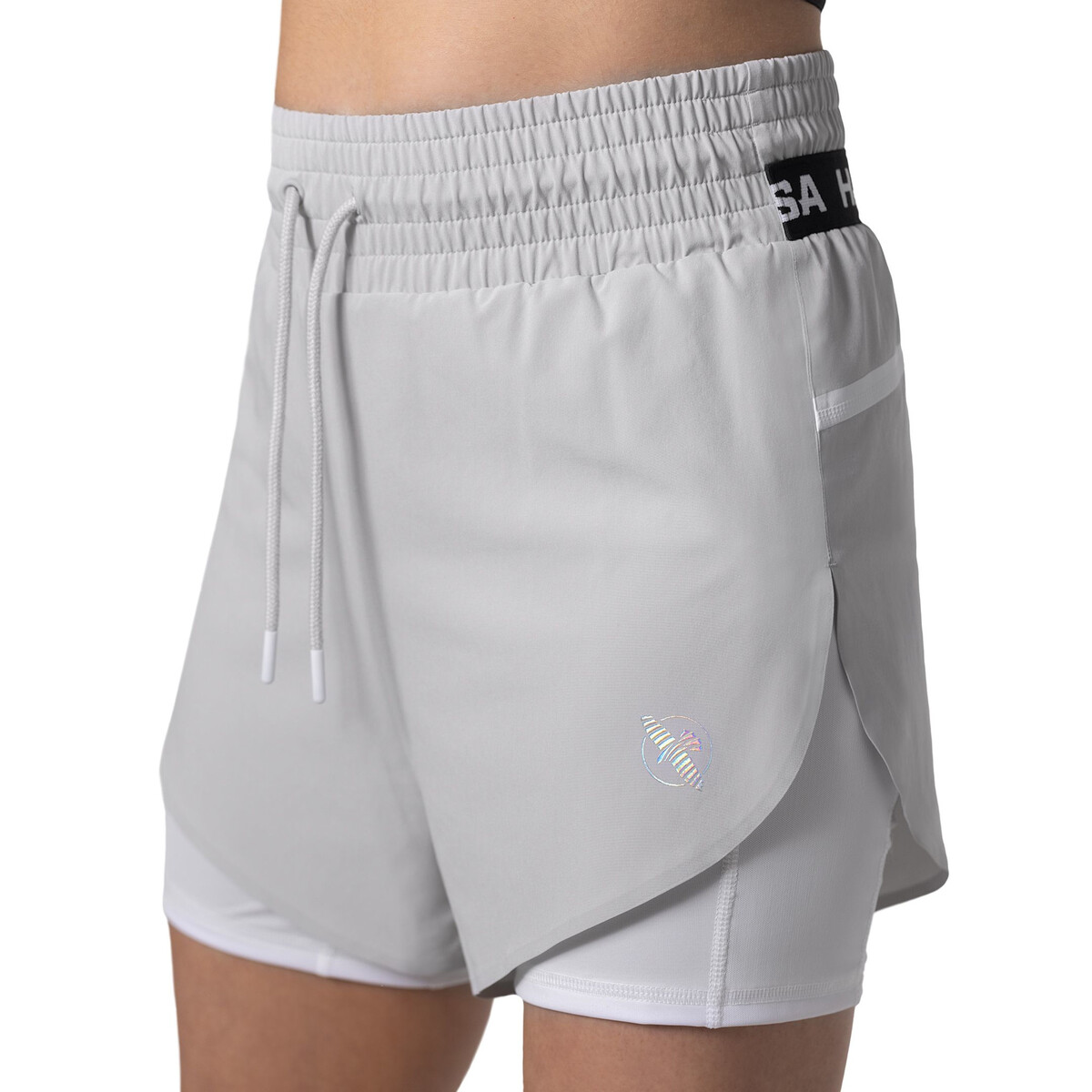 Hayabusa Mid Rise Layered short femme – gris