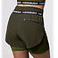 Hayabusa Mid Rise Layered damesshort – Olijfgroen