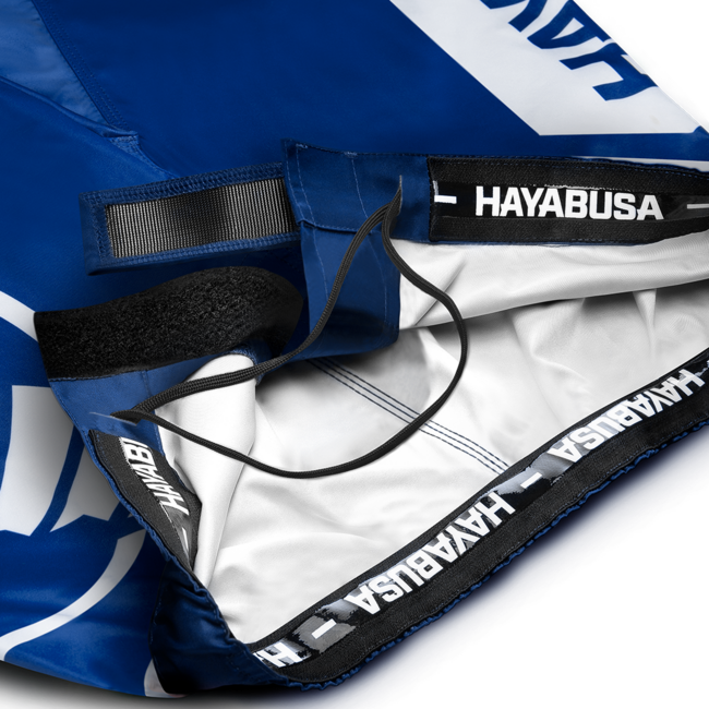 Hayabusa Icon MMA-short – Blauw/wit