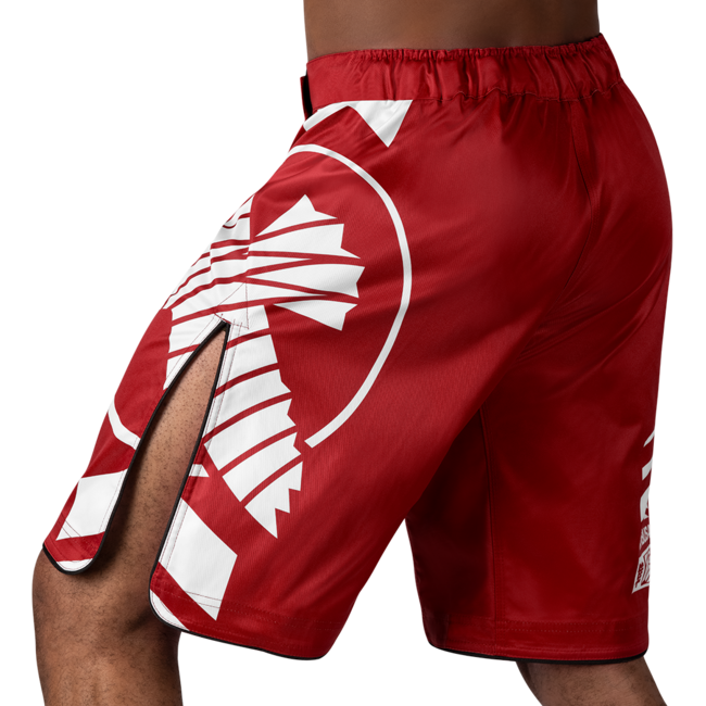 Hayabusa Icon MMA-short – Rood/wit