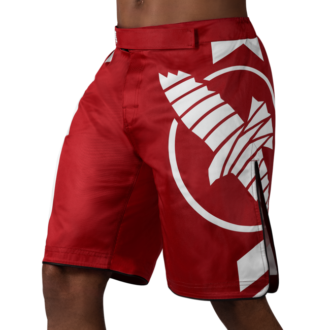 Hayabusa Icon MMA-short – Rood/wit