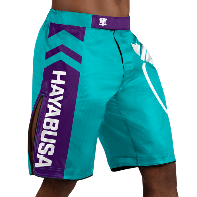 Hayabusa Icon MMA-short – Teal/wit