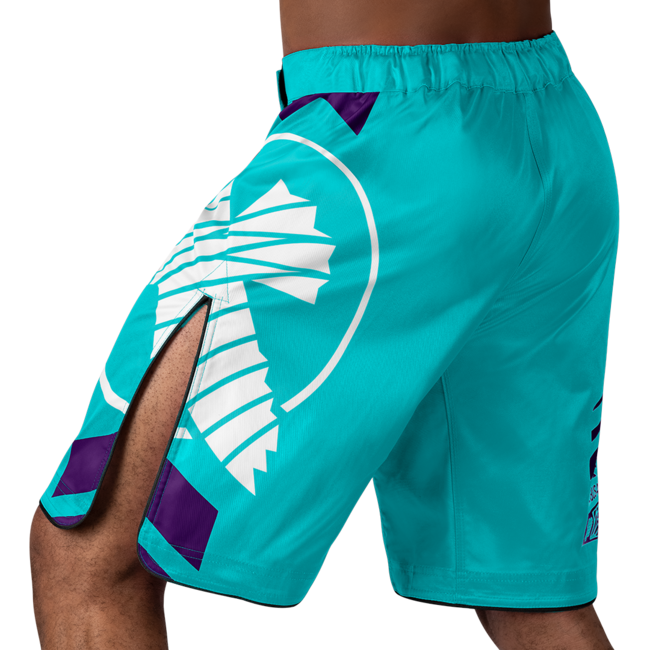 Hayabusa Icon MMA-short – Teal/wit
