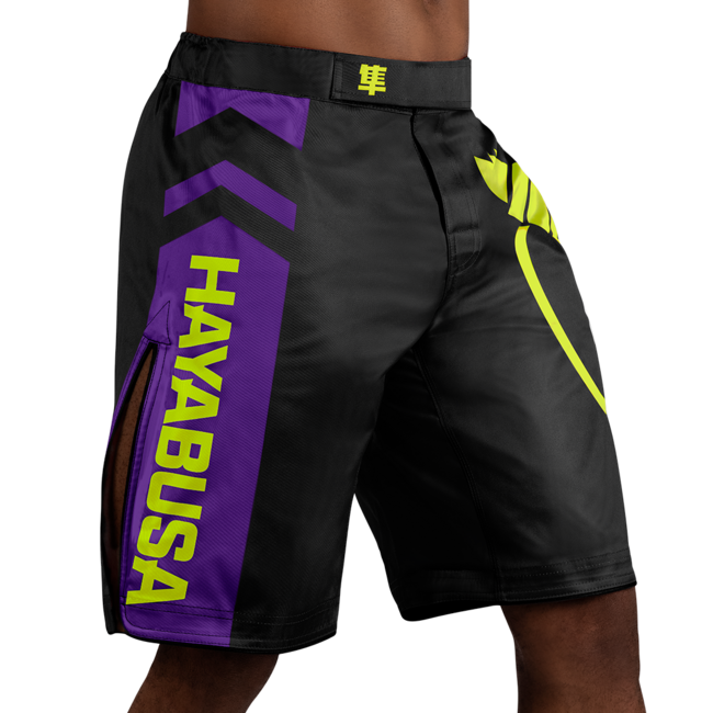 Hayabusa Icon MMA-short – Zwart/neon