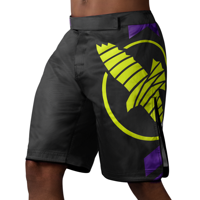 Hayabusa Icon MMA-short – Zwart/neon