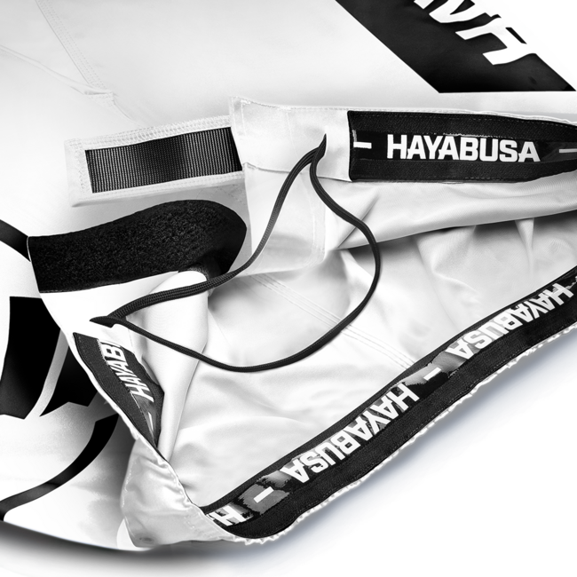 Hayabusa Icon Mid-Thigh MMA-short – Wit/zwart