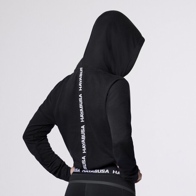 Hayabusa Hayabusa Cozy Fleece Cropped Dameshoodie – Zwart
