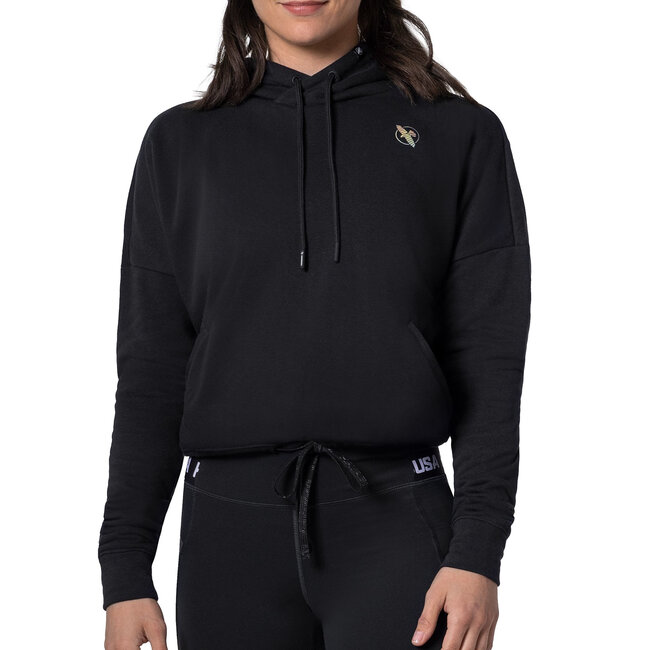 Hayabusa Hayabusa Cozy Fleece Cropped Dameshoodie – Zwart