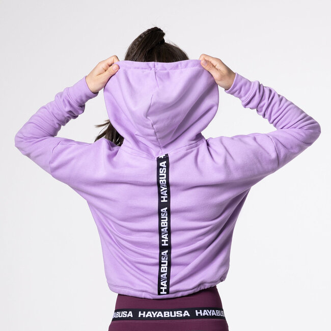 Hayabusa Hayabusa Cozy Fleece Cropped Dameshoodie – Lavendel