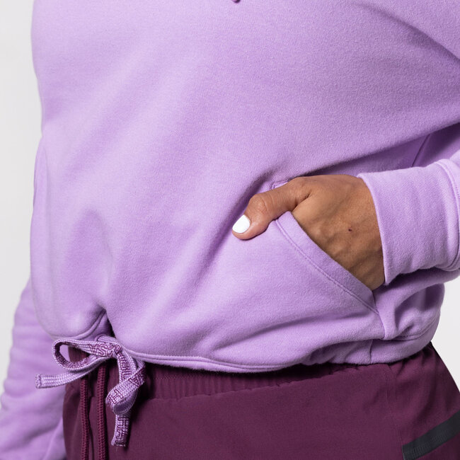 Hayabusa Hayabusa Cozy Fleece Cropped Dameshoodie – Lavendel
