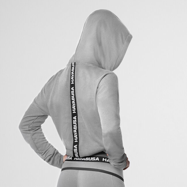 Hayabusa Hayabusa Cozy Fleece Cropped Dameshoodie – Gemêleerd Grijs