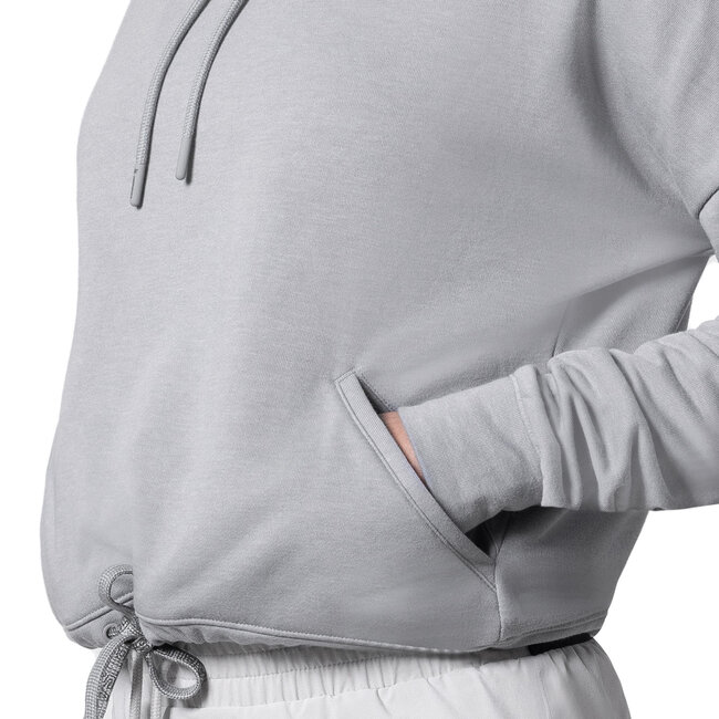 Hayabusa Hayabusa Cozy Fleece Cropped Dameshoodie – Gemêleerd Grijs