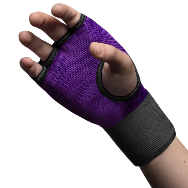 Hayabusa Hayabusa Quick Gel Hand Wraps Binnenhandschoenen – Paars/Zwart
