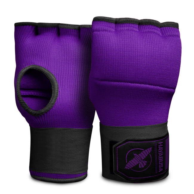 Hayabusa Hayabusa Quick Gel Hand Wraps Binnenhandschoenen – Paars/Zwart