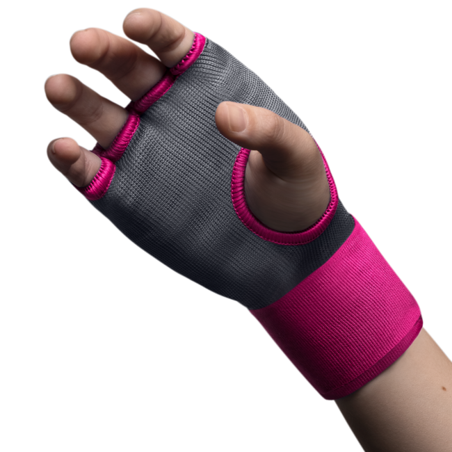Hayabusa Hayabusa Quick Gel Hand Wraps Binnenhandschoenen – Grijs/Roze