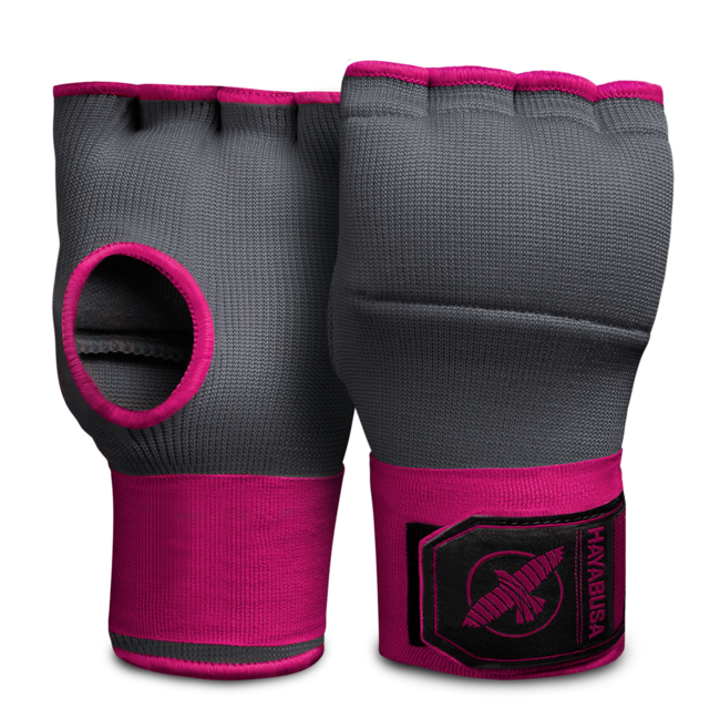Hayabusa Hayabusa Quick Gel Hand Wraps Binnenhandschoenen – Grijs/Roze