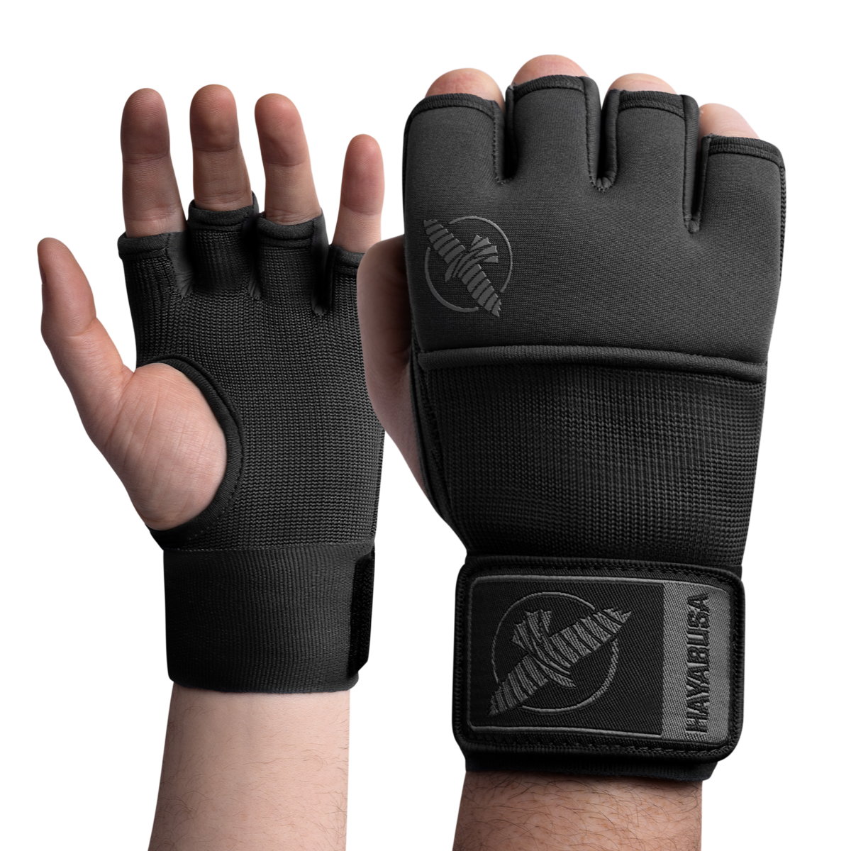 Hayabusa Deluxe Quick Wraps sous-gants – noir
