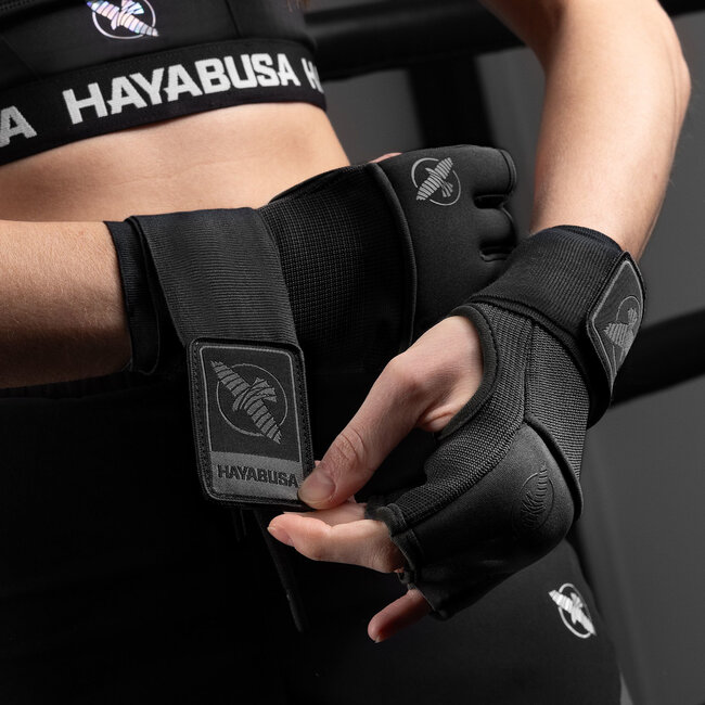 Hayabusa Hayabusa Deluxe Quick Wraps Binnenhandschoenen – Zwart