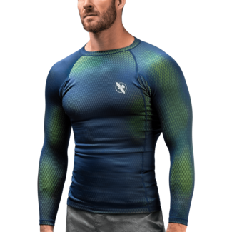 Hayabusa Hayabusa Fusion Rashguard Lange Mouwen – Blauw/Groen
