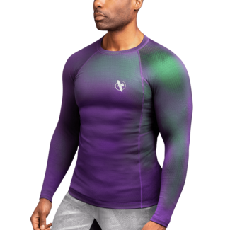 Hayabusa Hayabusa Fusion Rashguard Lange Mouwen – Paars/Groen