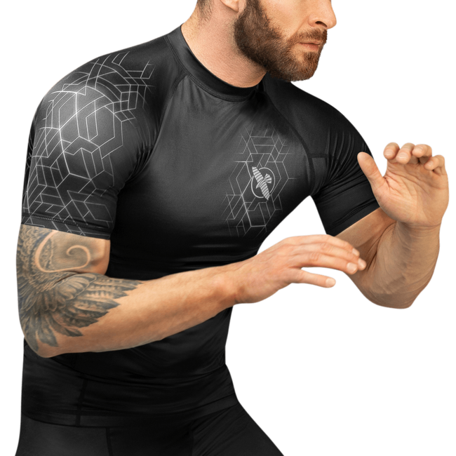 Hayabusa Hayabusa Geo Rashguard Korte Mouwen – Grijs