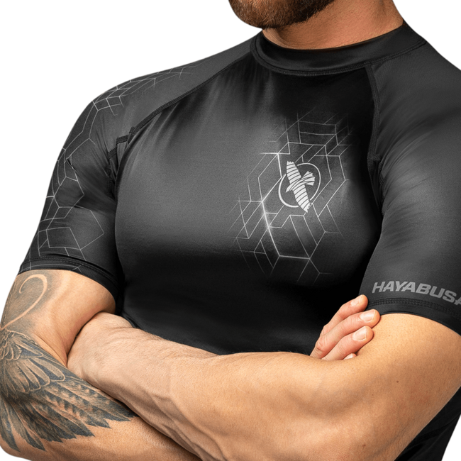 Hayabusa Hayabusa Geo Rashguard Korte Mouwen – Grijs