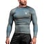 Hayabusa Hayabusa Fusion Rashguard Lange Mouwen – Grijs/Aquablauw