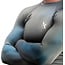 Hayabusa Hayabusa Fusion Rashguard Lange Mouwen – Grijs/Aquablauw