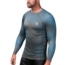 Hayabusa Hayabusa Fusion Rashguard Lange Mouwen – Grijs/Aquablauw