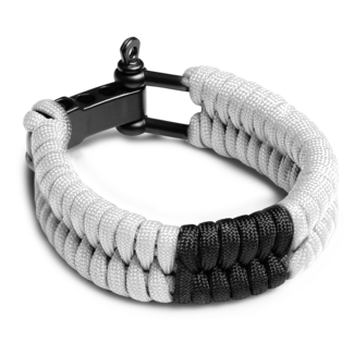 Hayabusa Paracord Jiu-Jitsu Armband - Wit