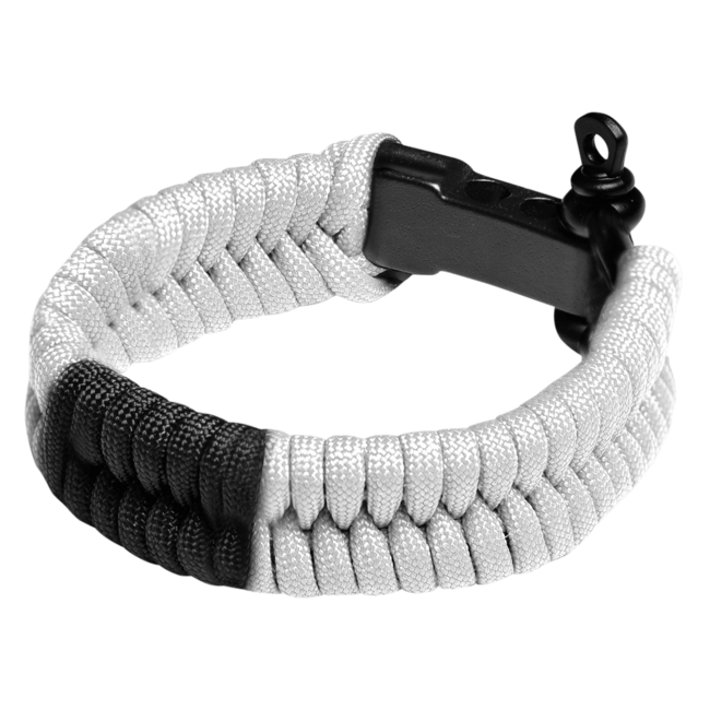 Hayabusa Paracord Jiu-Jitsu Armband - BJJ White Belt - Wit