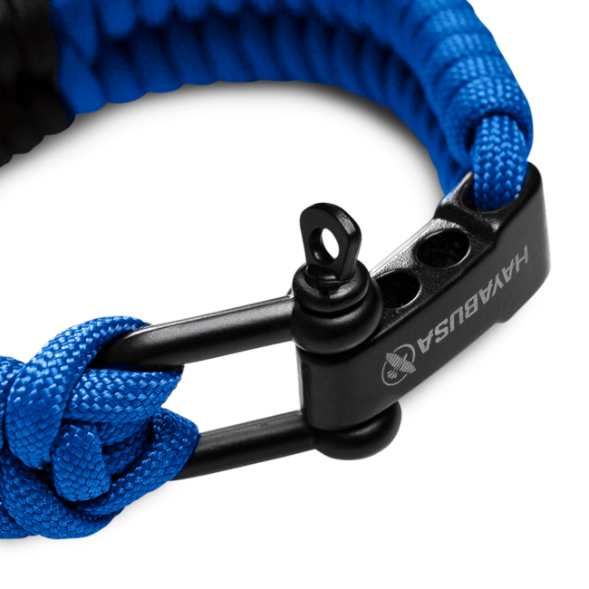 Hayabusa Paracord Jiu-Jitsu Armband - BJJ Blue Belt - Blauw