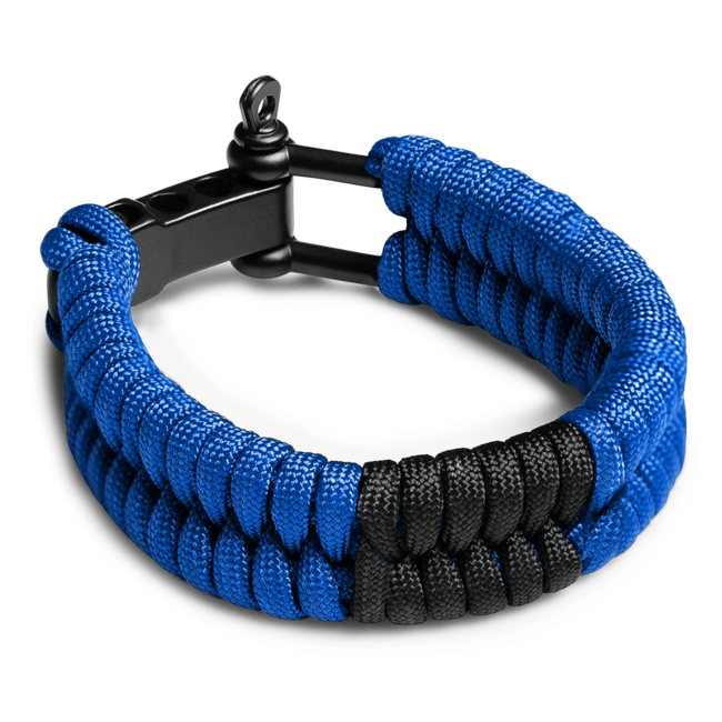 Hayabusa Paracord Jiu-Jitsu Armband - BJJ Blue Belt - Blauw