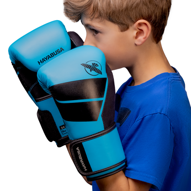 Hayabusa S4 jeugd bokshandschoenen - Cyaan