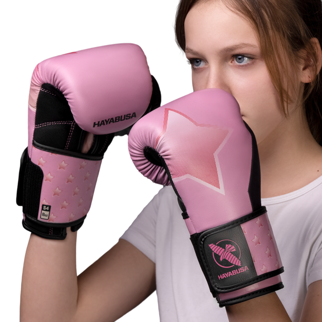 Hayabusa S4 Youth Epic jeugd bokshandschoenen - Roze Star