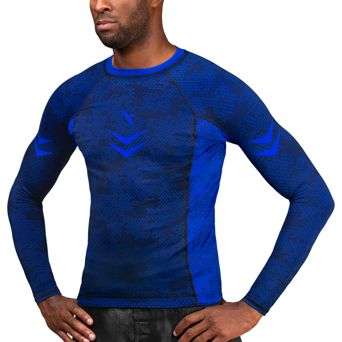 Hayabusa Ranked manches longues Rash Guard - bleu