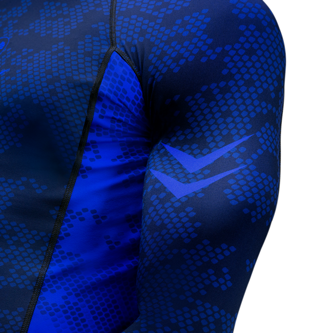 Hayabusa Ranked rashguard lange mouw - Blauw