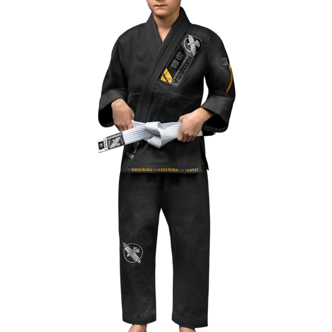 Hayabusa Ascend jeugd BJJ gi - Zwart