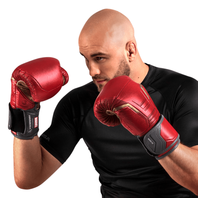 Hayabusa Marvel Iron Man bokshandschoenen - Rood/Goud