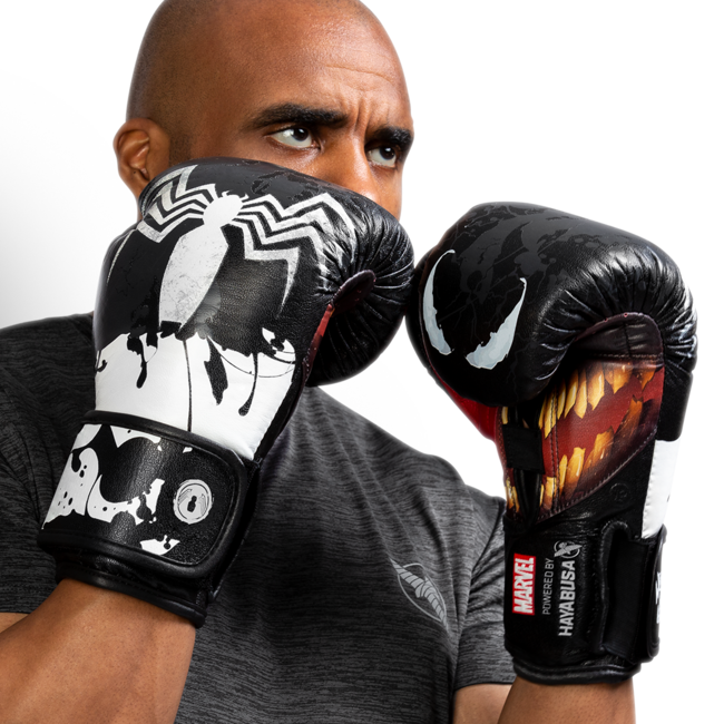 Hayabusa Marvel Venom bokshandschoenen - Zwart/Wit