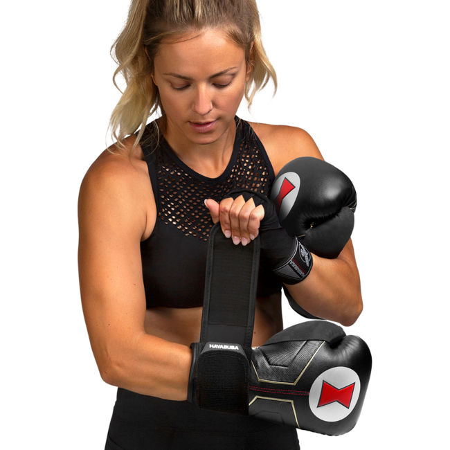 Hayabusa Marvel Black Widow bokshandschoenen - Zwart/Rood