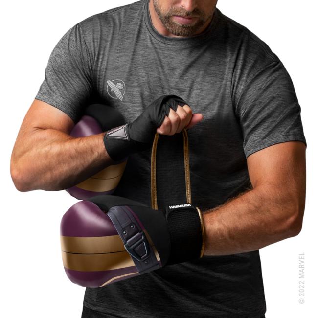 Hayabusa Marvel Batroc bokshandschoenen - Paars/Goud